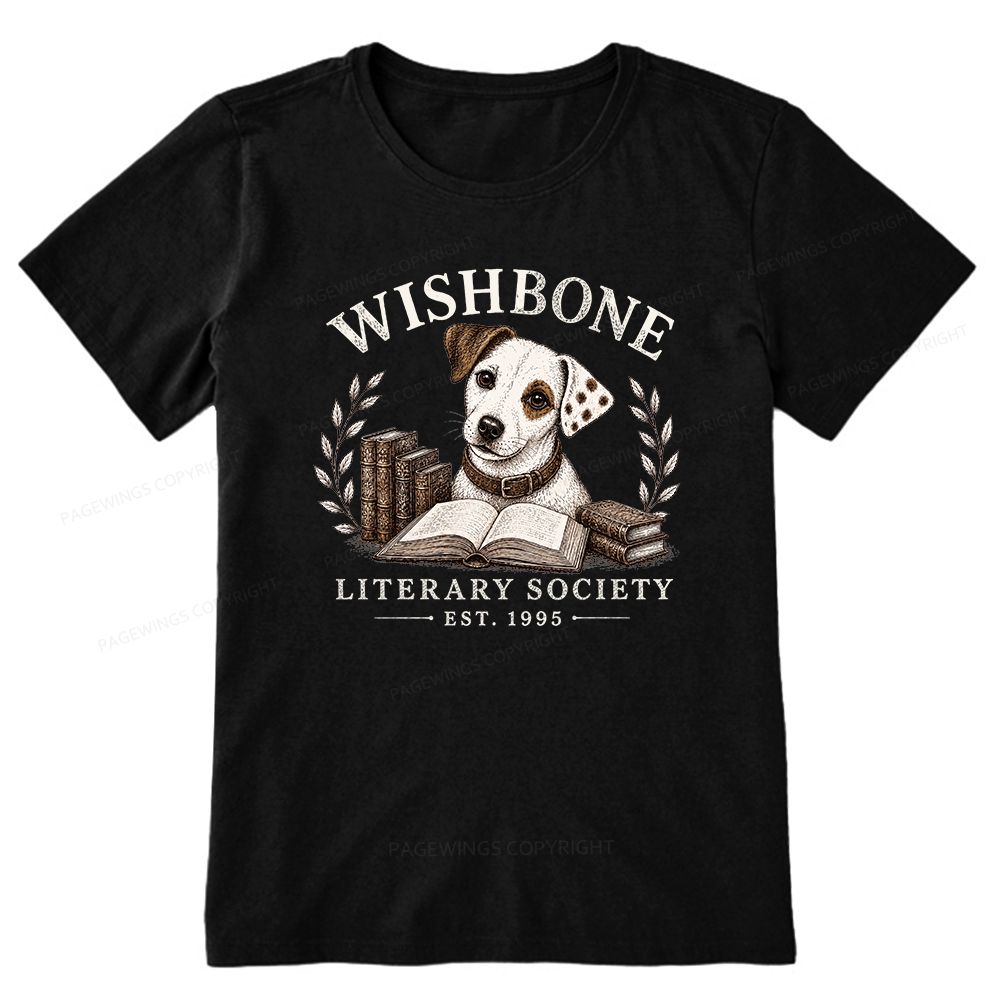 Pagewings Wishbone Literary Society Unisex Classic T-shirt