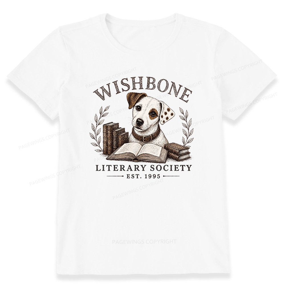 Pagewings Wishbone Literary Society Unisex Classic T-shirt