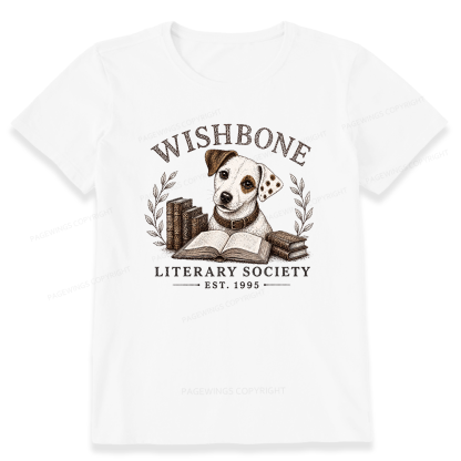 Pagewings Wishbone Literary Society Unisex Classic T-shirt