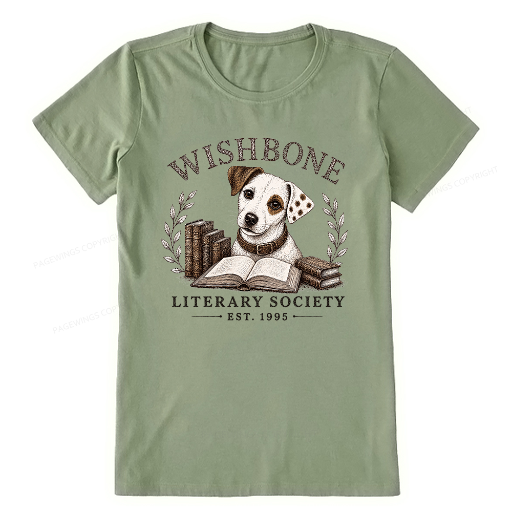 Pagewings Wishbone Literary Society Unisex Classic T-shirt
