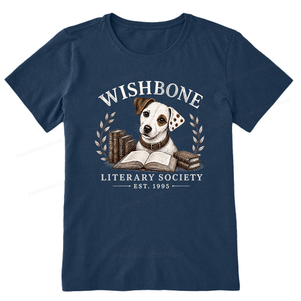 Pagewings Wishbone Literary Society Unisex Classic T-shirt