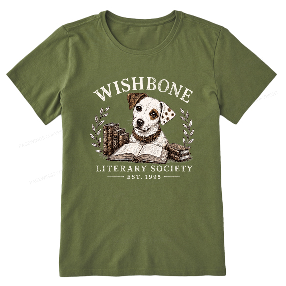 Pagewings Wishbone Literary Society Unisex Classic T-shirt