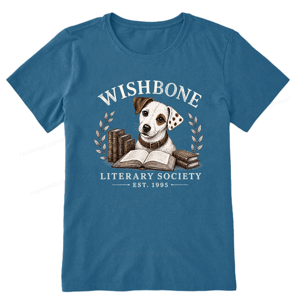 Pagewings Wishbone Literary Society Unisex Classic T-shirt