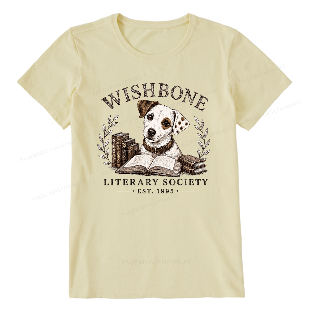 Pagewings Wishbone Literary Society Unisex Classic T-shirt