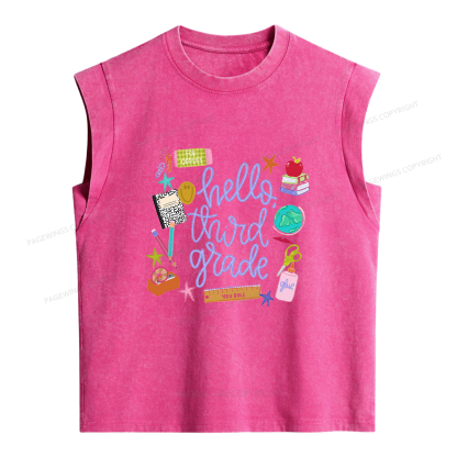 Pagewings Personalized Grade Women's Washed Tank Top
