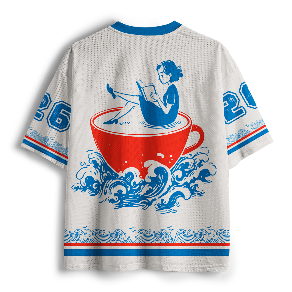 Pagewings Read Books Unisex Mesh Jersey
