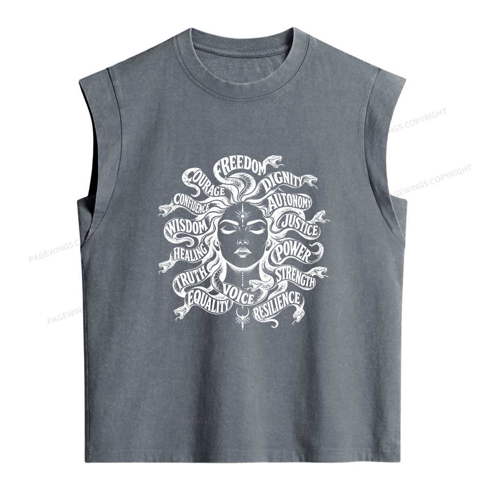 Pagewings Freedom Women's Washed Tank Top