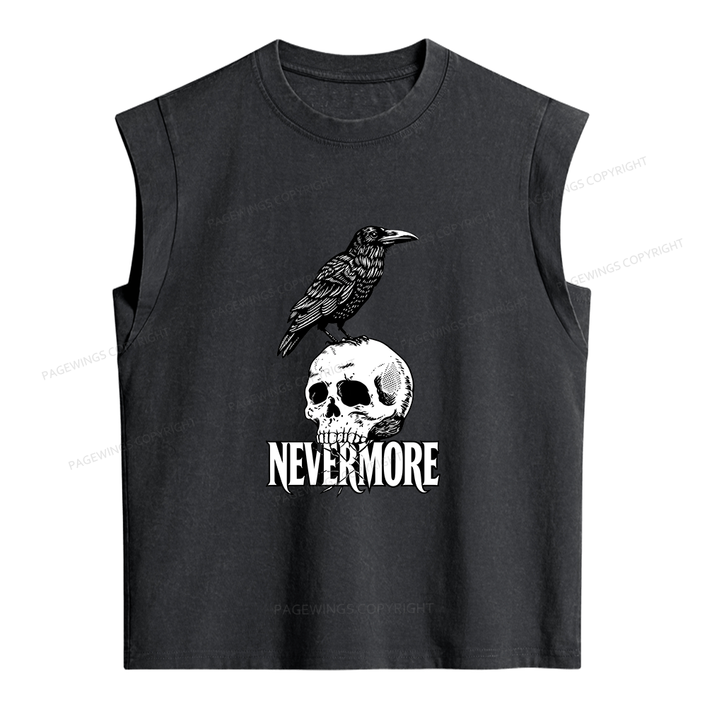 Pagewings Nevermore Women's Washed Tank Top