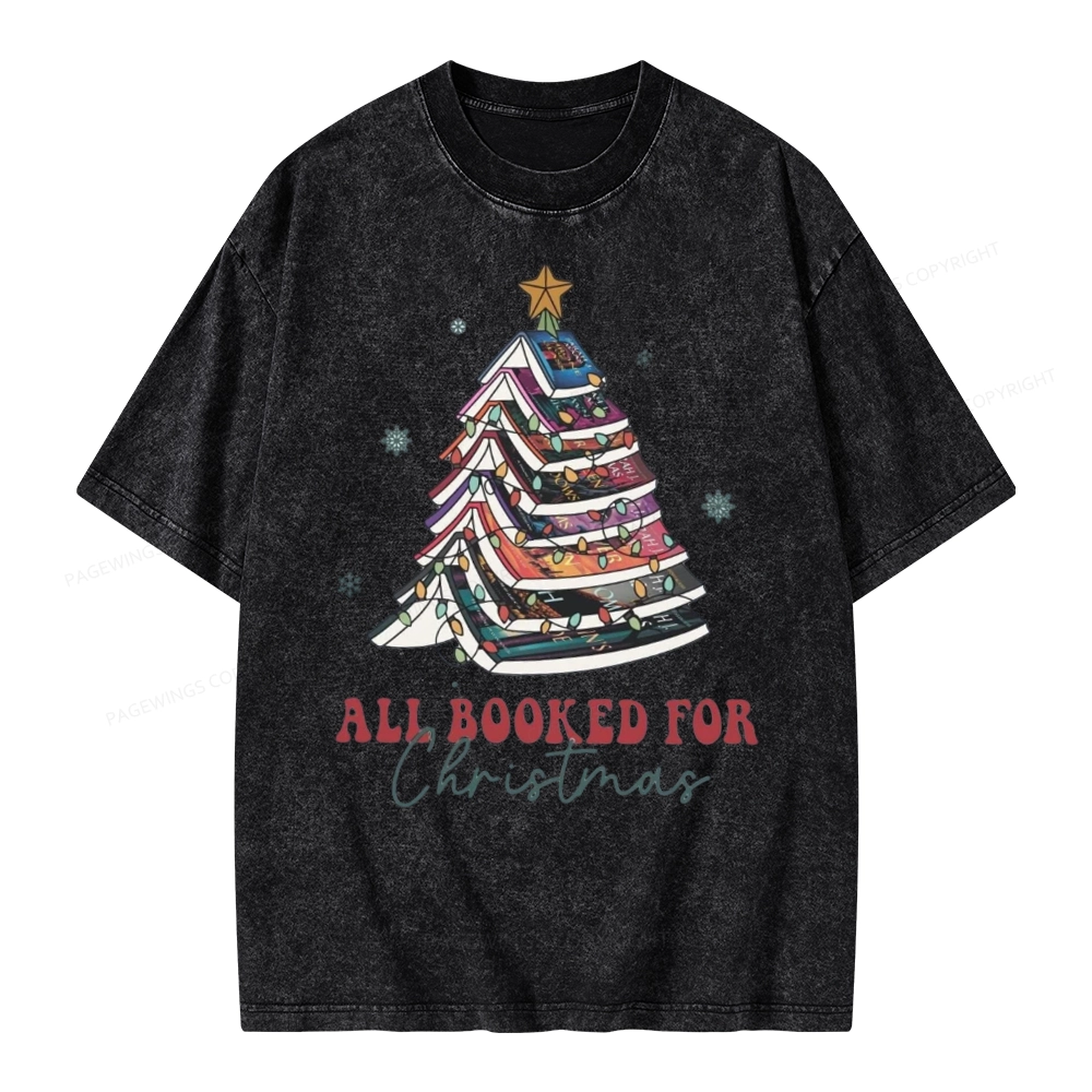 Pagewings Throne of Glass Christmas Unisex Washed T-shirt