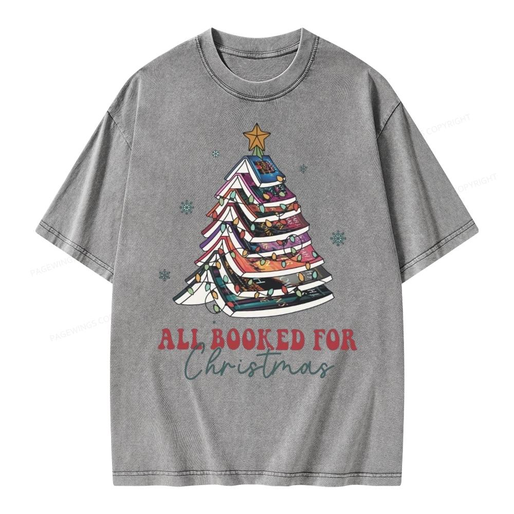 Pagewings Throne of Glass Christmas Unisex Washed T-shirt