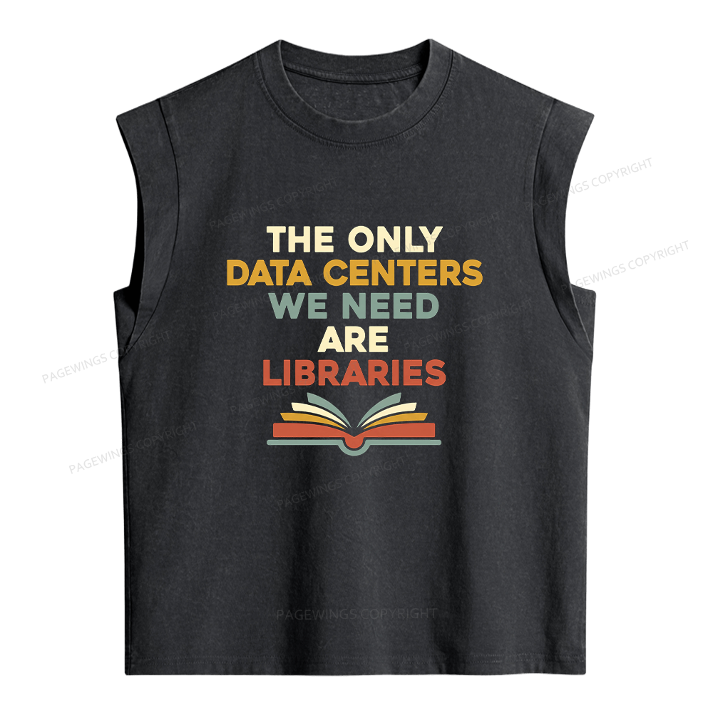 Pagewings The only Data Centers Women's Washed Tank Top