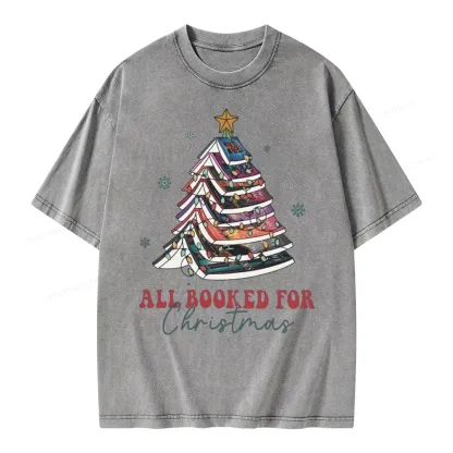 Pagewings Throne of Glass Christmas Unisex Washed T-shirt