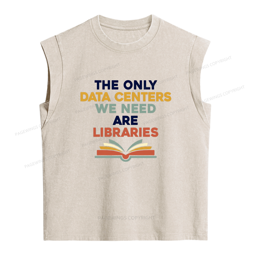 Pagewings The only Data Centers Women's Washed Tank Top