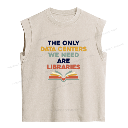 Pagewings The only Data Centers Women's Washed Tank Top