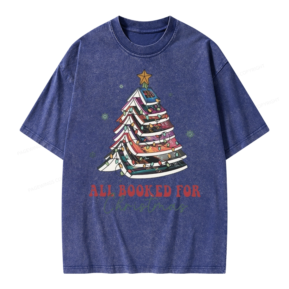 Pagewings Throne of Glass Christmas Unisex Washed T-shirt