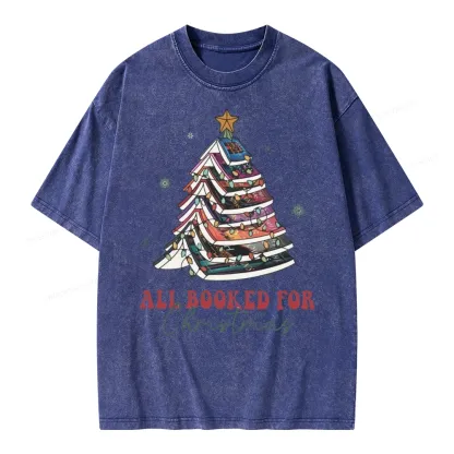Pagewings Throne of Glass Christmas Unisex Washed T-shirt