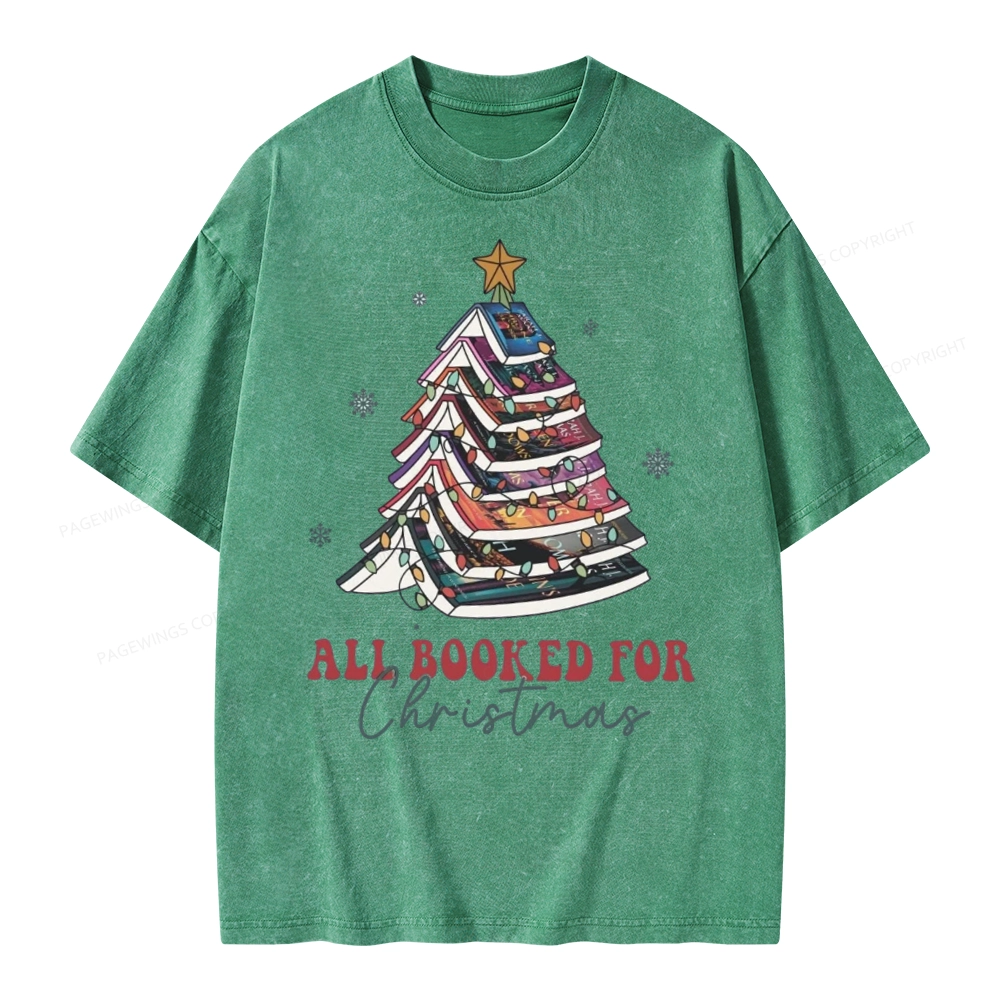 Pagewings Throne of Glass Christmas Unisex Washed T-shirt
