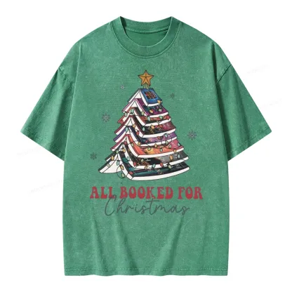 Pagewings Throne of Glass Christmas Unisex Washed T-shirt