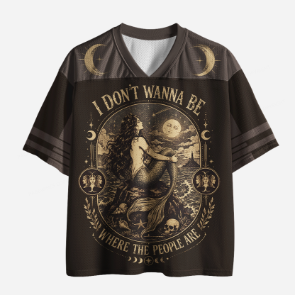 Pagewings I Don’t Wanna Be Where The People Are Unisex Mesh Jersey