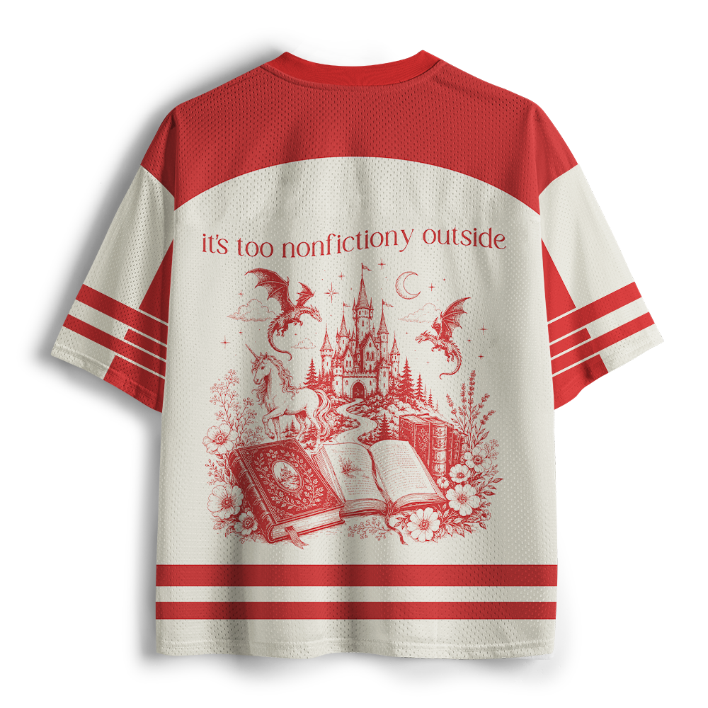 Pagewings It’s Too Nonfiction Outside Unisex Mesh Jersey
