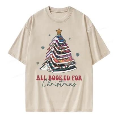 Pagewings Throne of Glass Christmas Unisex Washed T-shirt