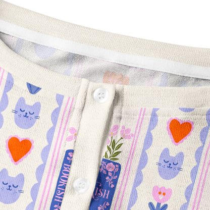 Pagewings Cat Book Lover Cardigan Sweaters