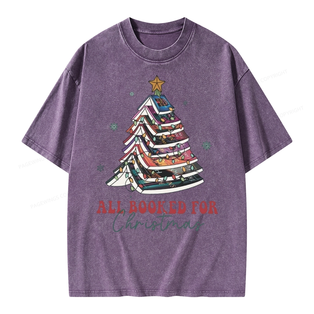 Pagewings Throne of Glass Christmas Unisex Washed T-shirt