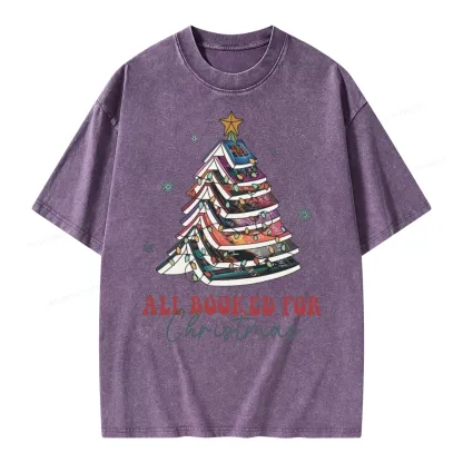 Pagewings Throne of Glass Christmas Unisex Washed T-shirt