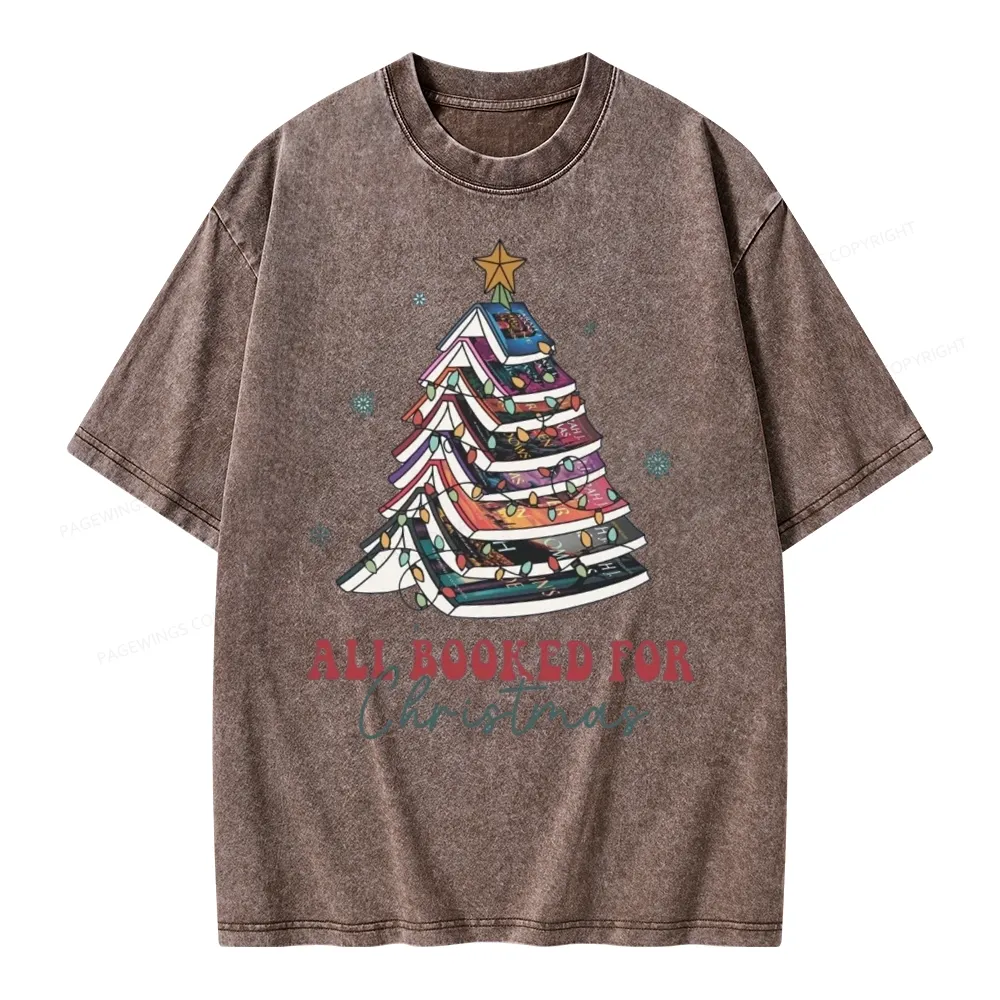 Pagewings Throne of Glass Christmas Unisex Washed T-shirt