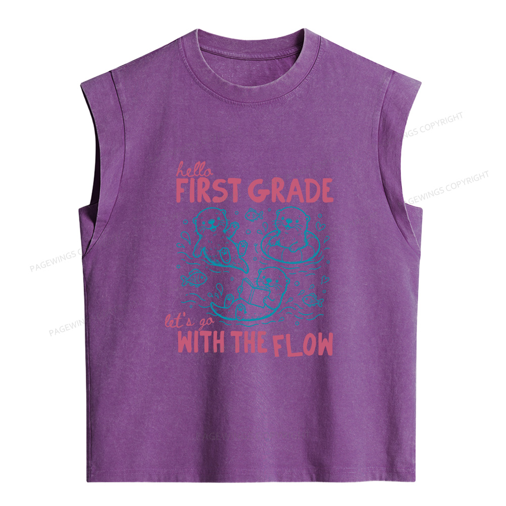 Pagewings Personalized Back to School Women's Washed Tank Top