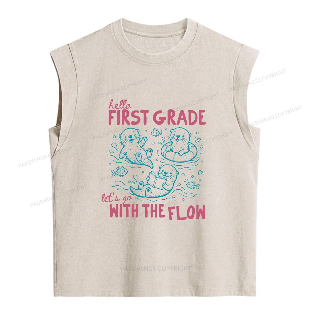 Pagewings Personalized Back to School Women's Washed Tank Top
