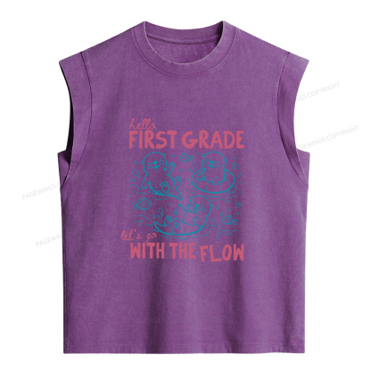 Pagewings Personalized Back to School Women's Washed Tank Top