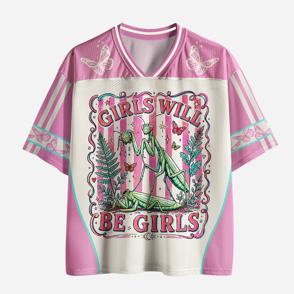 Pagewings Girls Will Be Girls Unisex Mesh Jersey