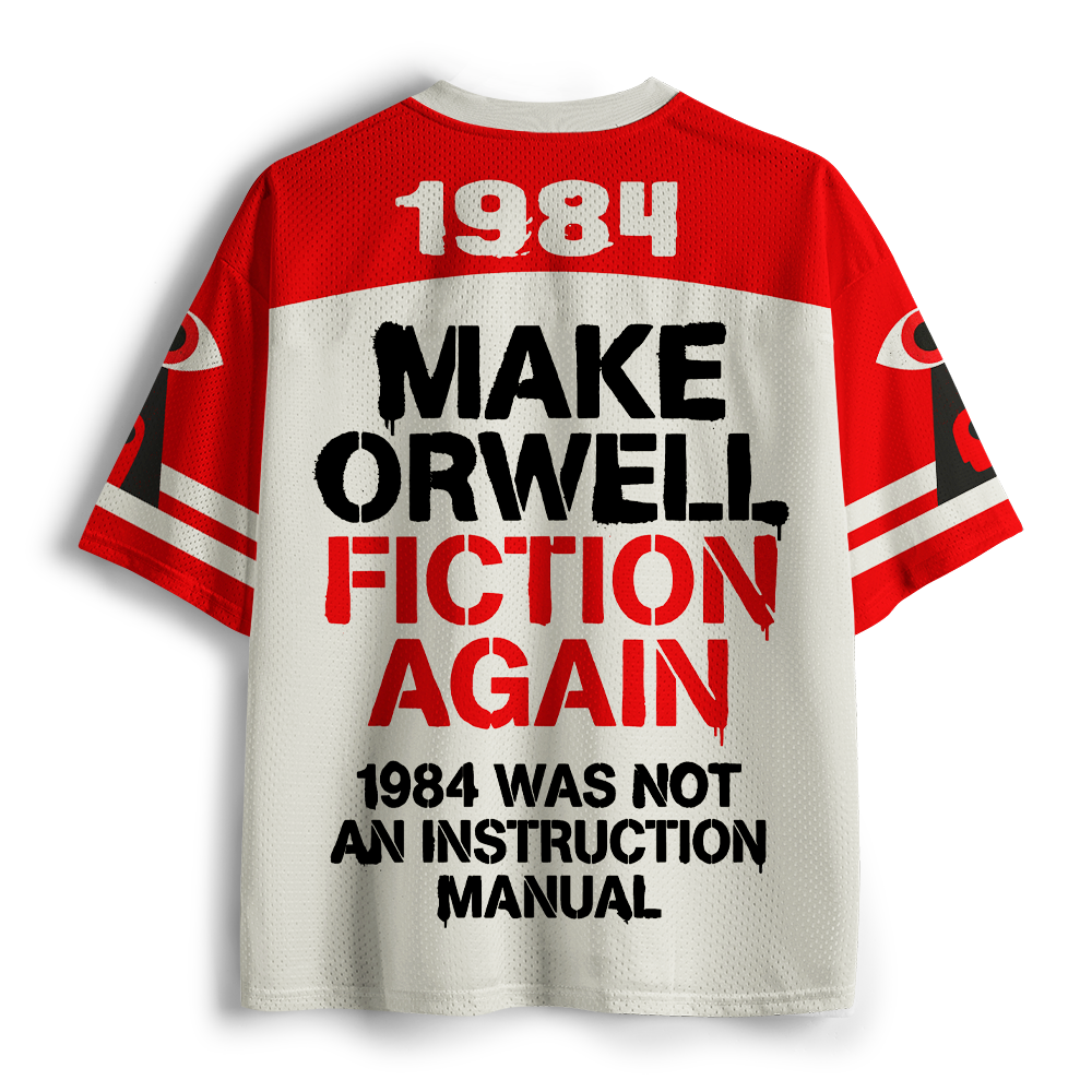 Pagewings Dystopian Books Lover Unisex Mesh Jersey