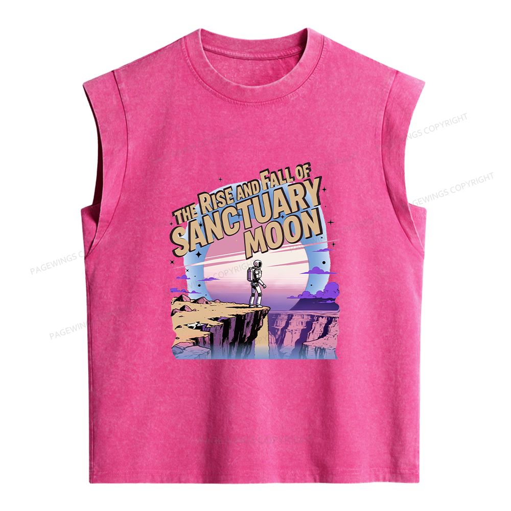 Pagewings Sci Fi Bookish Women's Washed Tank Top