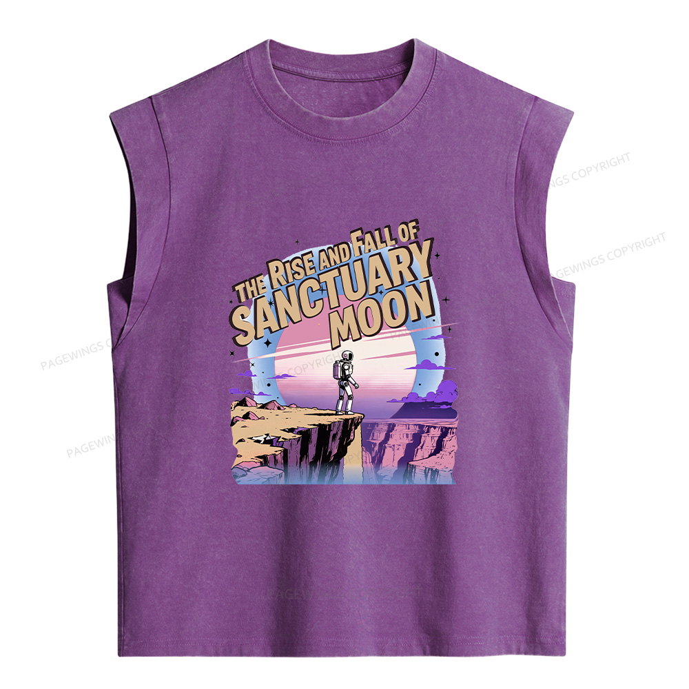 Pagewings Sci Fi Bookish Women's Washed Tank Top