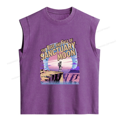 Pagewings Sci Fi Bookish Women's Washed Tank Top
