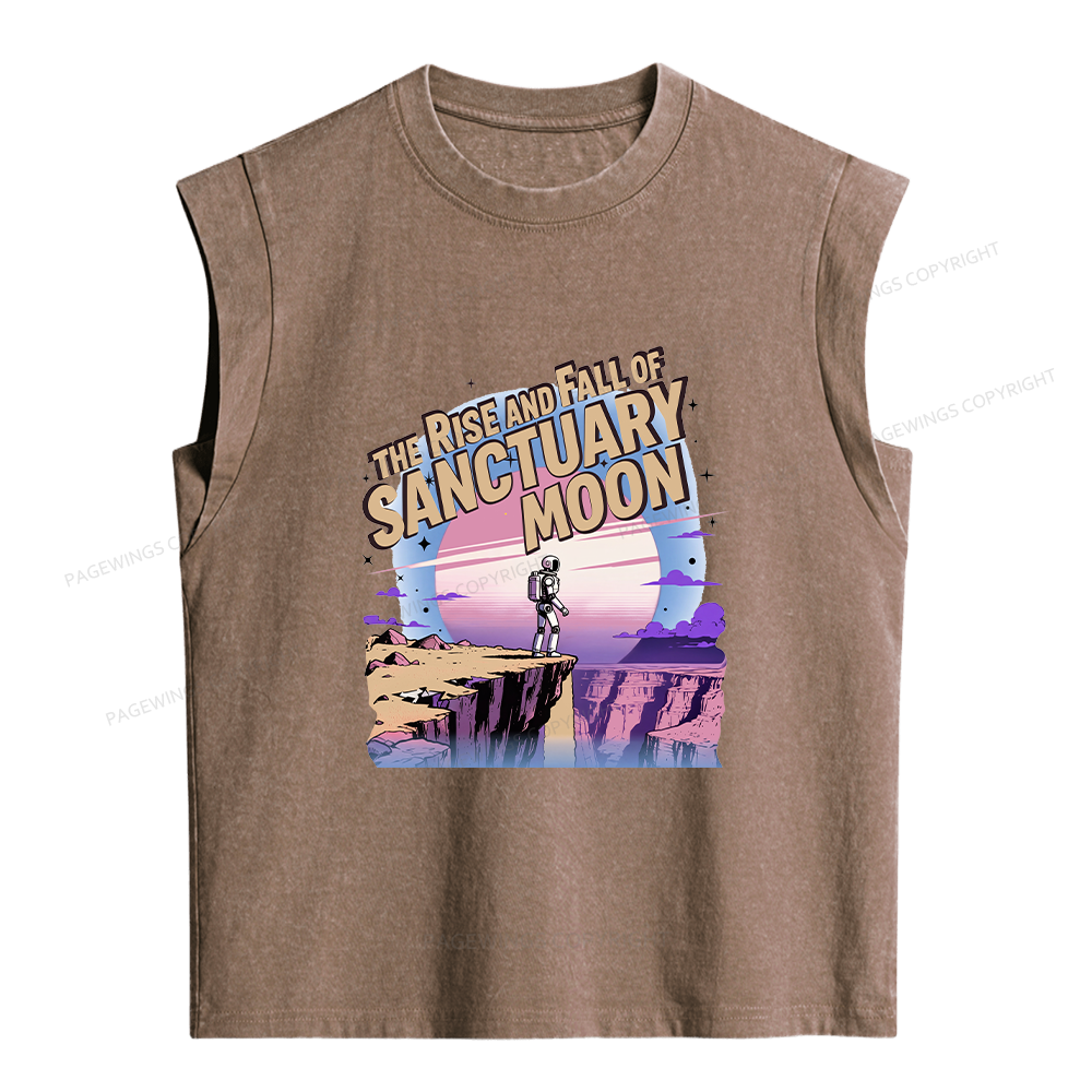 Pagewings Sci Fi Bookish Women's Washed Tank Top