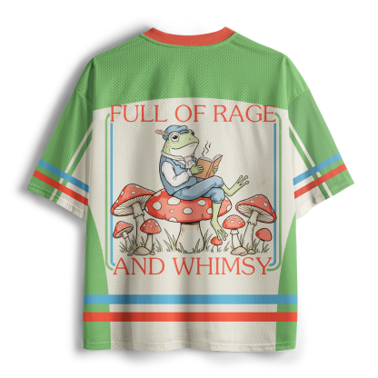 Pagewings Full Of Rage and Whimsy Unisex Mesh Jersey