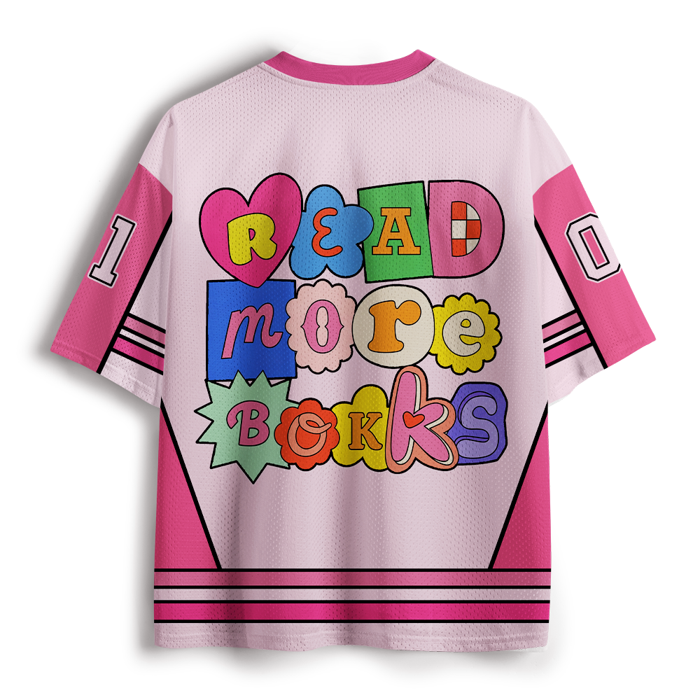 Pagewings Read More Books Unisex Mesh Jersey