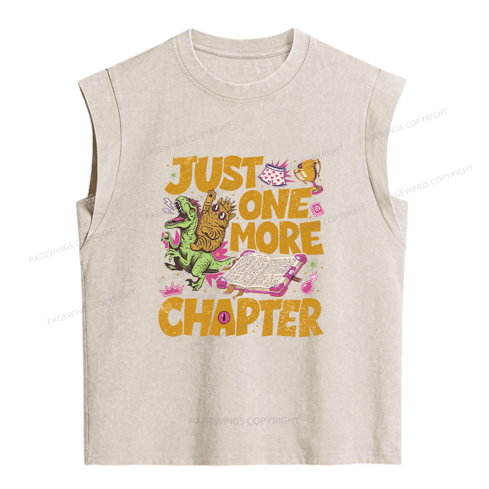 Pagewings One More Chapter Women's Washed Tank Top