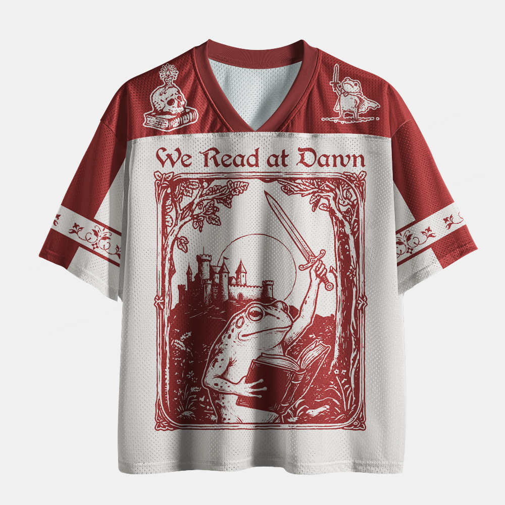 Pagewings We Read at Dawn Unisex Mesh Jersey