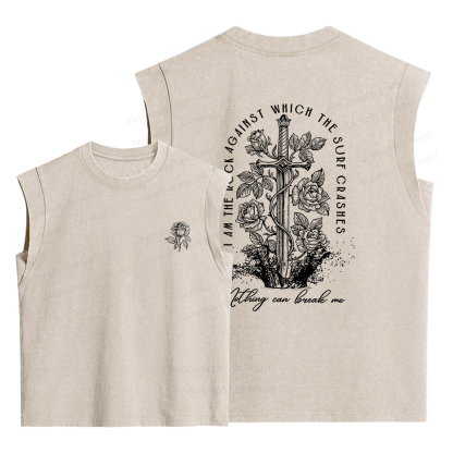 Pagewings Nothing Can Break Me Women's Washed Tank Top