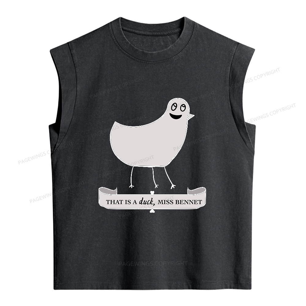 Pagewings That Is A Duck Women's Washed Tank Top