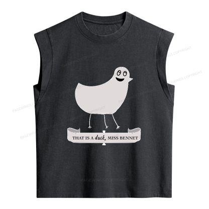 Pagewings That Is A Duck Women's Washed Tank Top