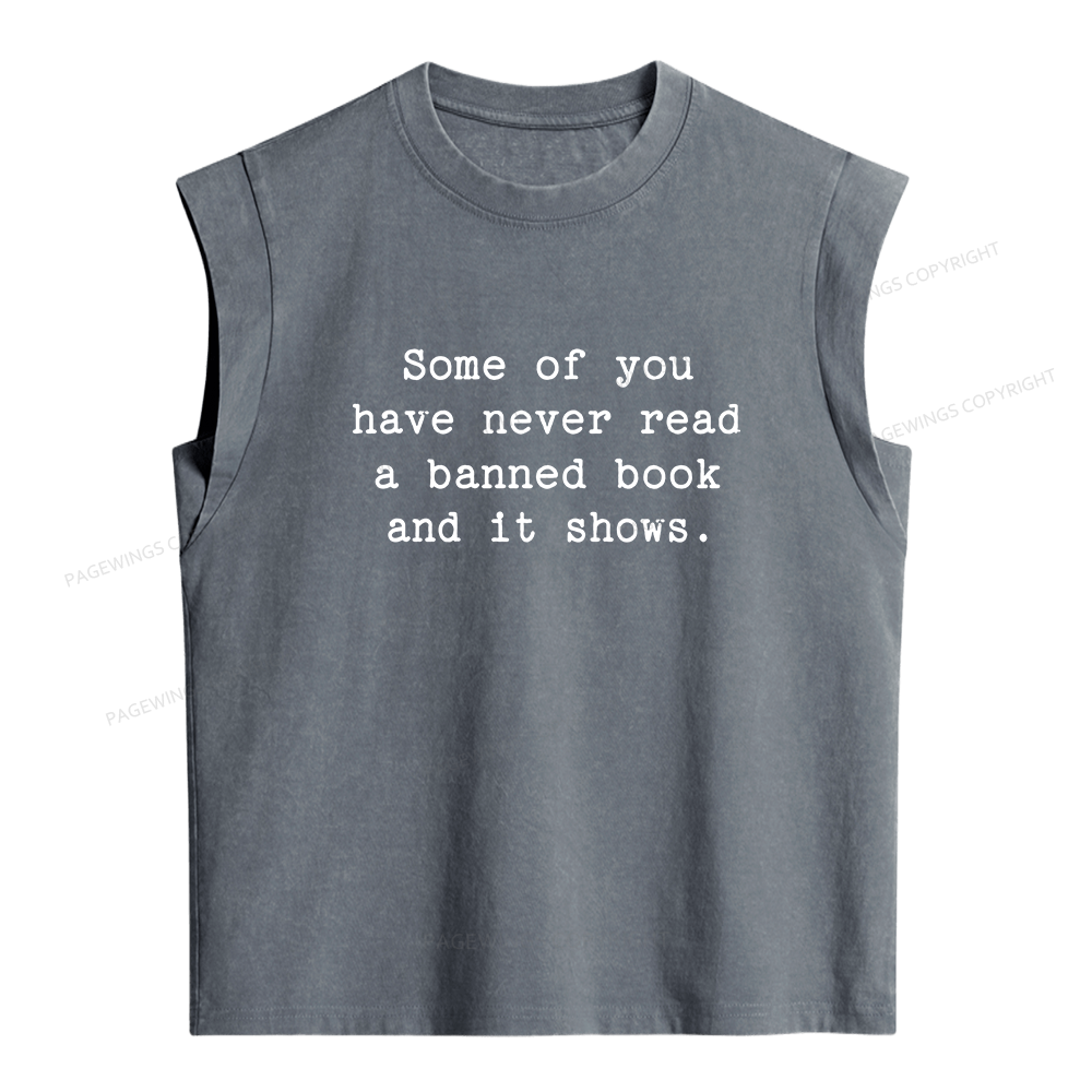 Pagewings Read Banned Books Women's Washed Tank Top