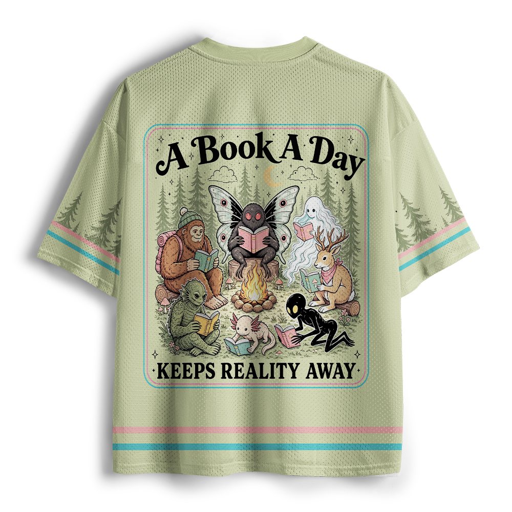Pagewings A Book A Day Unisex Mesh Jersey