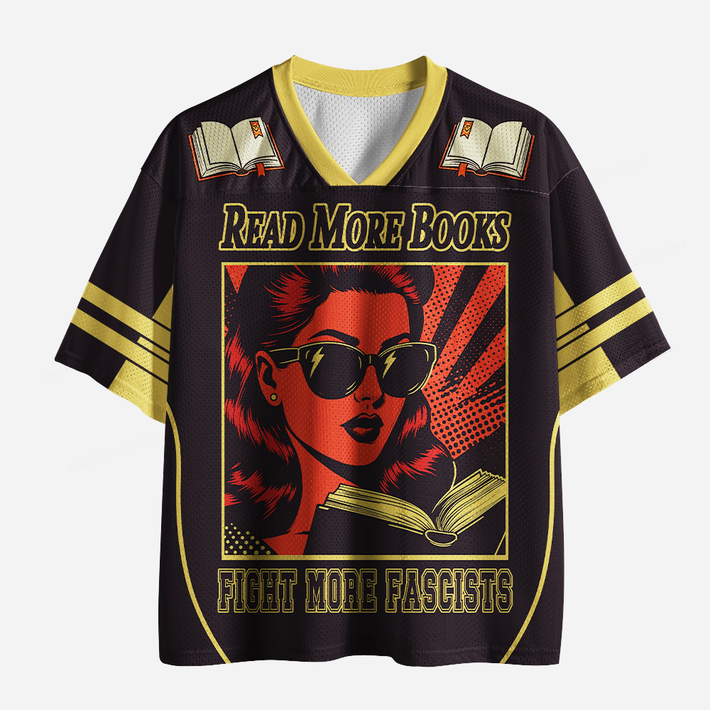 Pagewings Read More Books Unisex Mesh Jersey