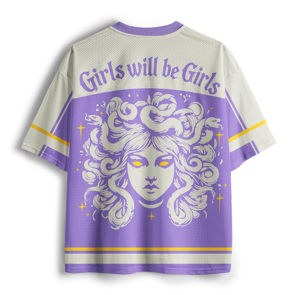 Pagewings Girls Will Be Girls Unisex Mesh Jersey