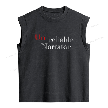 Pagewings UnReliable Narrator Women's Washed Tank Top